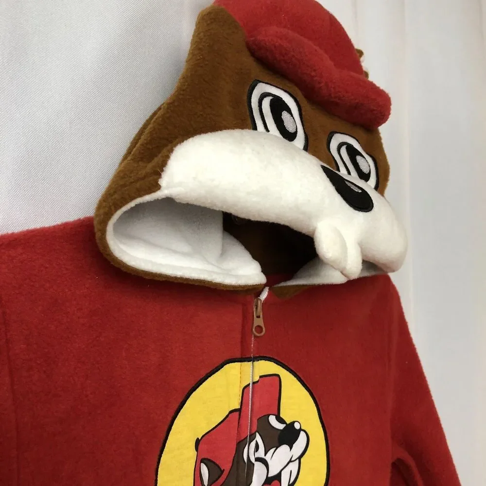 Buc-ee's Beaver Mascot Buc Union Body Suit Costume Pajamas Youth XS NWT